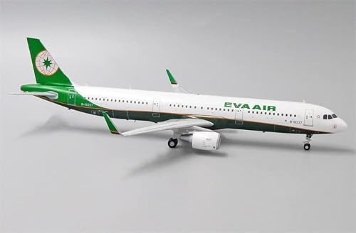 Jcwings Eva Air Airbus A321 B-16227 With Stand Limited Edition 1/200 Diecast Aircraft Pre-Built Model #TOP3