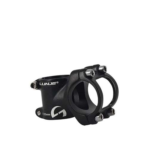 JIASHUNHE Bike Stem Alloy Stem Bicycle Steering Wheel Short Handlebar Outdoor Mountain Bike Riser Parts(25.4mm Black)