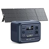 BLUETTI Elite 100 V2 (a base biologica) power station portatile con pannello solare 200W, batteria LFP 1024Wh, 2 prese AC 1800W, 35% più compatta, ISCC PLUS, per campeggio e emergenze