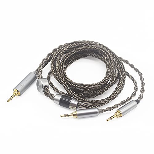 Cavo simmetrico XLR a 4 pin 6N OCC rame placcato argento cavo XLR 4 pin cavo simmetrico compatibile con Denon AH-D7200 AH-D7100 AH-D9200 AH-D5200 per