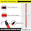 CanDo Slim WaTE Bar 1lb Tan, Total Body Workout Weighted Exercise Bar for Strength Training, Toning, and Physical Therapy