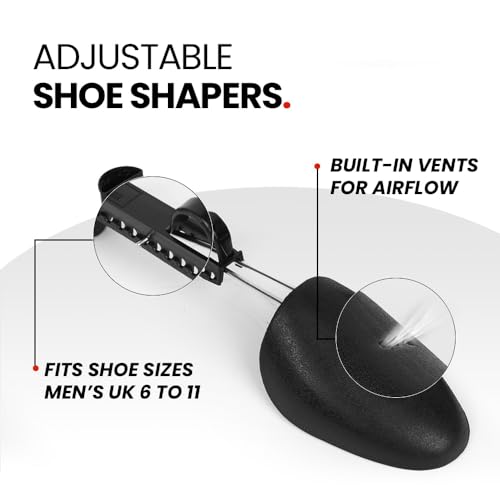 Image of SHOEGR Shoe Tree for Men | Plastic Shoe Shapeit | Shoe shaper for both Men & Women | Adjustable Shoes Trees | Tree Stretchers