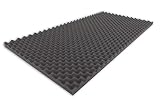 Alanpur Akustikschaumstoff (Anthrazit ca.100x200x3cm) Raum Akustik Schall Dämmung Schutz Noppe Anthrazit Raum Akustik Schall Dämmung Schutz