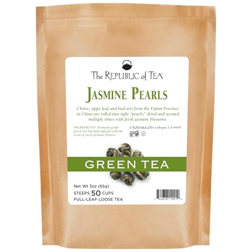 The Republic of Tea Jasmine Pearls Full-Leaf Loose Green Tea