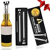 Gifts for Men Dad, 2pc Beer Chiller Sticks with 1 Bottle Opener, Christmas Stocking Stuffers, Unique