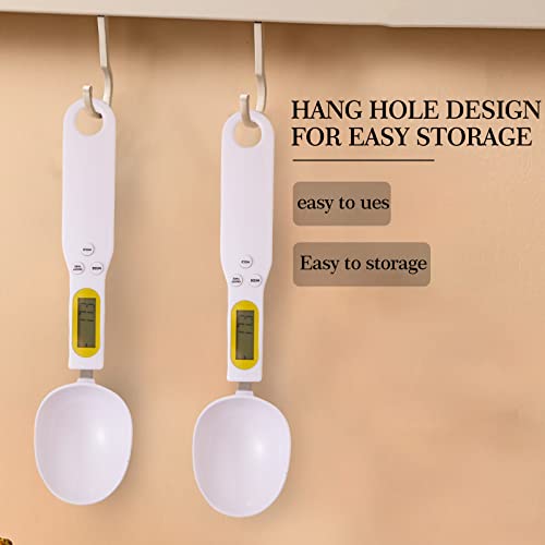 Digital Kitchen Spoon Scale - Electronic Measuring Spoon 500G/0.1G Food Scale Weighing For Grams And Oz,Digital Kitchen Scale With Handle Grip And Spout For Dispensing Coffee, Milk,Flour,Condiment #TOP3