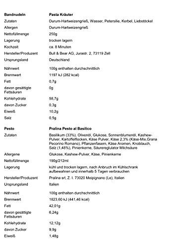 Bull & Bear Pasta kleurrijke kerstpasta, kerstman, dennenboom, ster 250 g, motiefnoedels handgemaakt, in set met Sugo… - Image 3