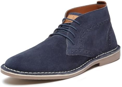 LOUIS STITCH Chukka Boots for Men| Suede Leather Boots for Men| High Ankle Casual Boot | Casual Office & Trekking Shoes | Hiking Boots for Men | Stitch Down Desert Boots | [LSSDSUCKBGJB_]