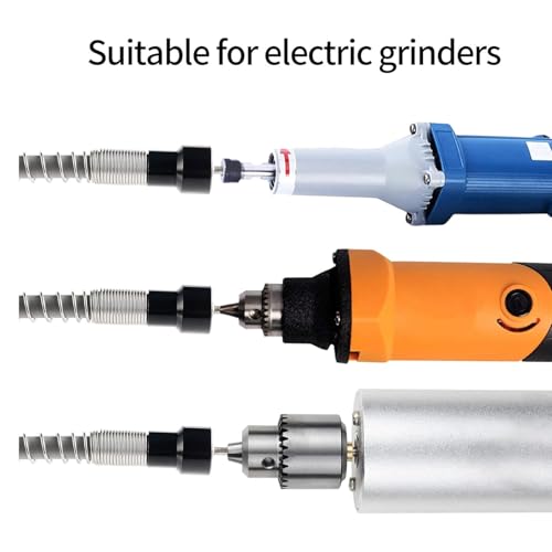 Flexible Bohrwelle Verlängerung, 113cm/44 Zoll Länge Flexwelle Flexible Welle Biegsame Welle FüR Bohrmaschine Mit Bohrfutter 0.3-6.5mm, Mehrzweck Bohrwellen VerläNgerung FüR Rotationswerkzeuge