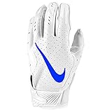nike receiver gloves size chart robuste Nähte Nike Vapor Jet 5.0 White Pack Edition, American Football Handschuhe - weiß/royal Gr. S