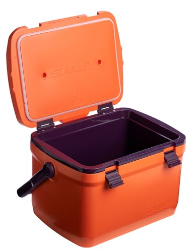 Image of Stanley Adventure Outdoor Cooler 7 qt | Heavy Duty Outdoor Camping Cooler with Easy Carry Top Handle | 27 Hour Cooling Ice Chest for 10 Cans | BPA-Free | Tigerlily Plum