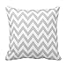 NA Federe Personalizzate in Cotone quadrate Fodere per Cuscini con Motivo a Zig-Zag Grigio Chiaro Chevron