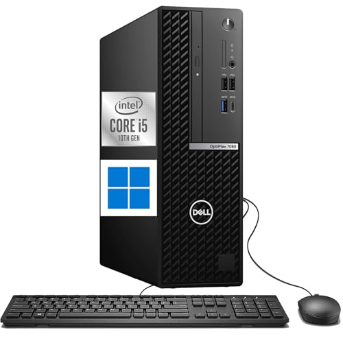 Dell Optiplex 7080 SFF Desktop Computer | Core i5-10th | 16GB DDR4 RAM | 1TB SSD Solid State | Windows 11 Pro (Renewed)
