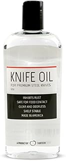 Thirteen Chefs Knife and Honing Oil 12oz - Food Safe, Protects Carbon Steel