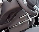 Tranca Trava Carros Volante Pedal Carro Anti Furto Segurança Aço Puro Cromada