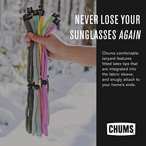 Chums Original Cotton Retainer - Unisex Eyewear Keeper for Sunglasses & Glasses - Adjustable Fit, Washable & Made in USA (Standard-End, EV Orange) by Chums - Image 2