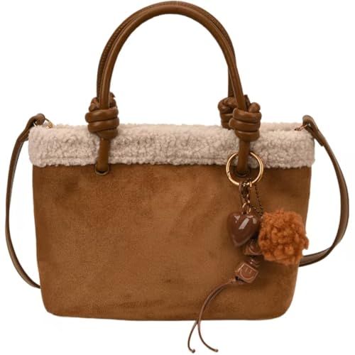 VivaCarry Fluffy Purse for Women Fuzzy Furry Faux Fur Tote