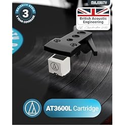 Lecteur de disques vinyles avec entrée et Sortie Bluetooth | Cartouche de qualité supérieure | Enregistrement USB | Haut-parleurs stéréo intégrés AUX, RCA | Tapis de Protection Inclus | MAJORITY Moto - Les Beatles, Paul McCartney, John Lennon, RIngo Starr, George Harrison Lecteur de disques vinyles avec entrée et Sortie Bluetooth | Cartouche de qualité supérieure | Enregistrement USB | Haut-parleurs stéréo intégrés AUX, RCA | Tapis de Protection Inclus | MAJORITY Moto – Image 3