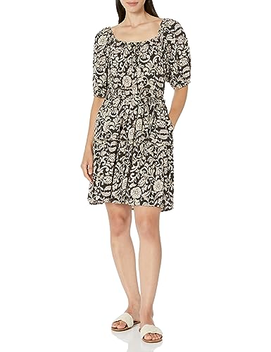Karen Kane Womens Tiered Short Dress Print S