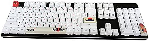 Benemate Spacebar Keycap 5-Side Dye-subbed PBT Cherry Profile DIY Keycap 6.25U 6.25X for Gaming Mechanical Keyboard Waves.