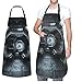 GFLFMXZW Apron for Women Men Waterpoof Aprons Space Capsule Interior Adjustable Bib Work Aprons for Dishwashing
