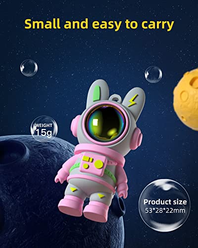 Cute Space Rabbit Usb Flash Drive, Thumb Drive 64Gb Waterproof Usb 2.0 Memory Stick Small Size Usb Drive Gift (64G, Red) #TOP5