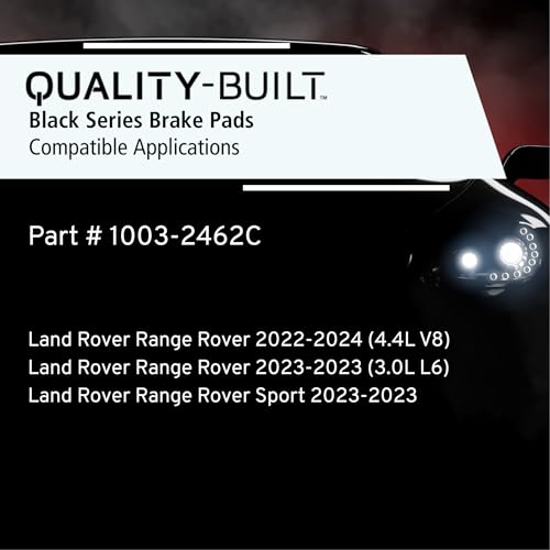 Image of QUALITY-BUILT Front Ceramic Brake Pads, Black Series 1003-2462C, Compatible with 2022-2024 Land Rover (Range Rover,Range Rover Sport)