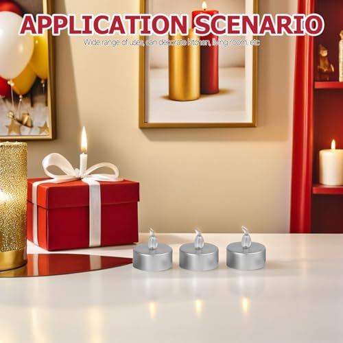 Lámparas compactas portátiles de velas LED sin llama para regalar en aniversarios 5