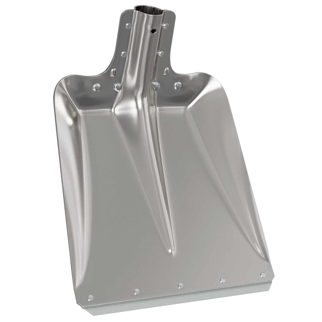 Pala de aluminio plateado 43 x 32,5 cm, 4 unidades, pala de jardín para tierra, arena, grava, compost, césped, jardinería, limpieza de nieve, versátil, resistente, resistente a la corrosión
