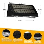 Solar Fence Lights Outdoor-3 CCT 3000K/4000K/6000K, 8 Pack - Image 6