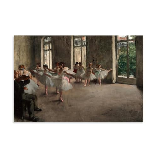 Affiche Edgar Degas La Répétition De Ballet impression sur toile salon 50x75 cm