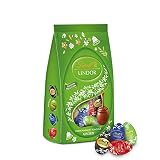 Lindt - Sachet Petits Œufs LINDOR Assorti Edition Printemps : Lait, Noir 45%, Noir 70%, Pistache - 180g