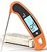 Lavatools Javelin PRO Duo Ambidextrous Backlit Instant Read Digital Meat Thermometer (Orange)