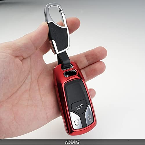 Chave de liga de zinco inteligente chaveiro para carro, apto para Audi A4 Allroad B9 Q5 Q7 TT TTS 4M