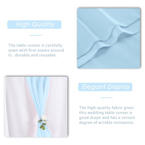 Peomeise 6pack Chiffon Table Runner 14X108 Inch by Peomeise - Image 6