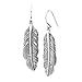 Silpada 'Etched Feather' Drop Earrings in Sterling Silver