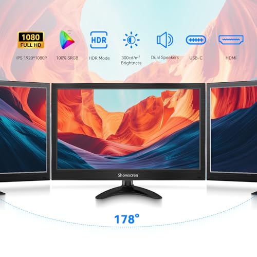 15.6inch Touch Screen Monitor, 1080P 99%sRGB Computer Monitor Touchscreen by Showscren - Used condition - Image 2