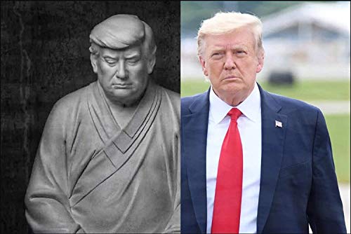 Estatua de Resina de Donald Trump tipo Buda miniatura 3