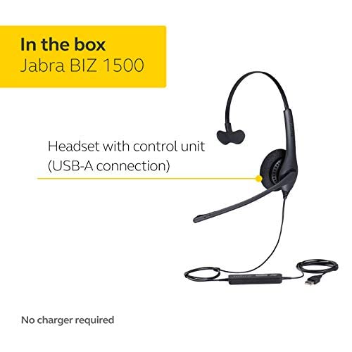Jabra Biz 1500 Usb Mono Wired Call Center Professional Headset #TOP6