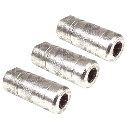 Image of 3x Heavy duty Grease Gun end 1/8 BSP Coupler nipple connector 4 Jaw Type GRN19