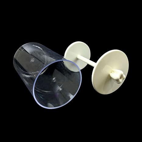 Dental Saliva Ejector Organizer, WINDSIUUU Disposable Aspirator Tube Storage Box Dental Suction Tips Aspirator Dispenser Dentisty Tools Spray Nozzle Tube Container Holder for Dentists (White)