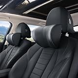 YouCar エブリイワゴン 車ヘッドレスト ネックパッド 車 首クッション 上下 前後 調節可能 首枕 頚椎サポート 運転席 助手席 後部座席 仮眠 車中泊 低反発 旅行 ドライブ 工具不要 簡単取り 大人 子供 黒1個 ネックパッド2個セット