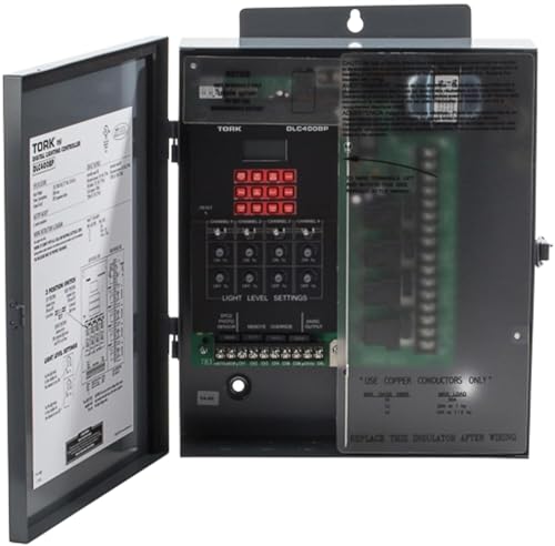 NSI DLC400BP 4-Zone Lighting Control Time Switch, 120/208-240/277 VAC-50/60 Hz Input Supply, SPDT Output Contact by NSI - Used condition - US$1512.72