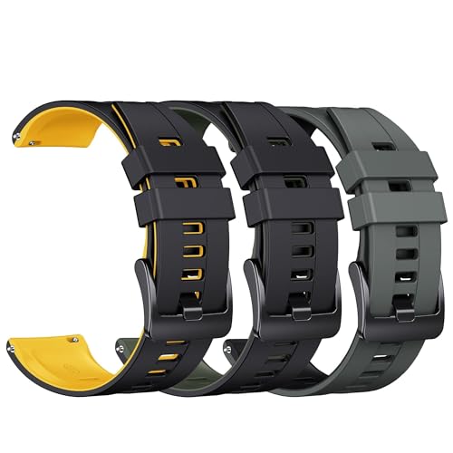 Bande Venu 2 en silicone 22 mm pour le sport et les séances de running