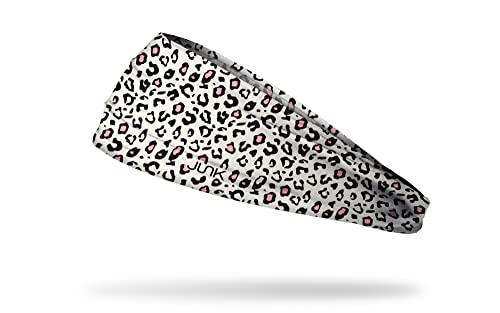 JUNK Brands Big Bang Lite Headband - Moisture-Wicking, Performance Fabric, Non-Slip, Sports Sweatband for Men & Women - One Size - Leopard