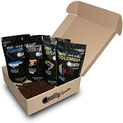 Quality Roasters Coffees. Natural bean coffee. 100% Arabica. Four...