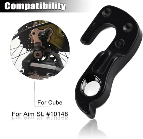 Mech Derailleur Hanger Bicycle, Schaltauge Shimano für Shimano & SRAM Schaltungen - Präzisionsgefertigter Metall-Haken mit 2 Montageschrauben - Universell kompatibel für Mountainbikes & Rennräder