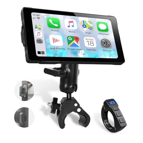Auometo 8インチバイク用ディスプレイ バイク ナビ 昼夜モード切替 Auometo 8インチバイク用ディスプレイ バイク ナビ 昼夜モード