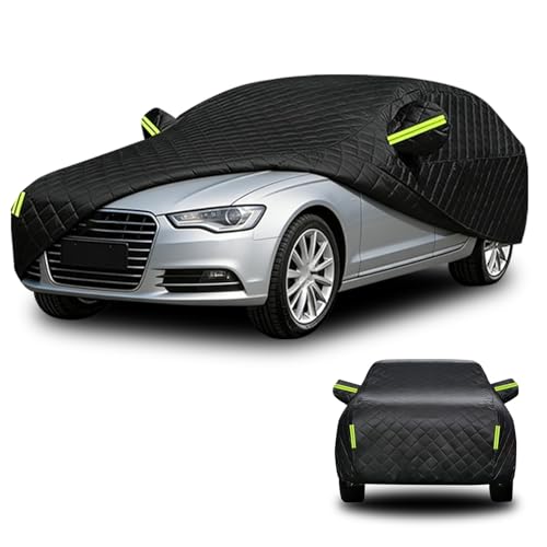 Hail Protection Car Cover for Jaguar XK8 Convertible 1996-2006,Anti-Hail Car Cover Waterproof All Weather, 210T Taffeta with Double Cotton Padding,Sun UV Rain Snow Resistant,Black