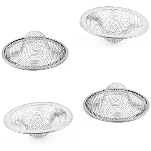 Vizgiz 4 Pack Metal Sink Strainer Mesh For Kitchen Stainless Steel Sink Basket 1In Bowl Bathroom Bathtub Drain Hole Hair Catcher Stopper For Garbage Disposal Drain Strainer Hole Filter Trap #TOP16